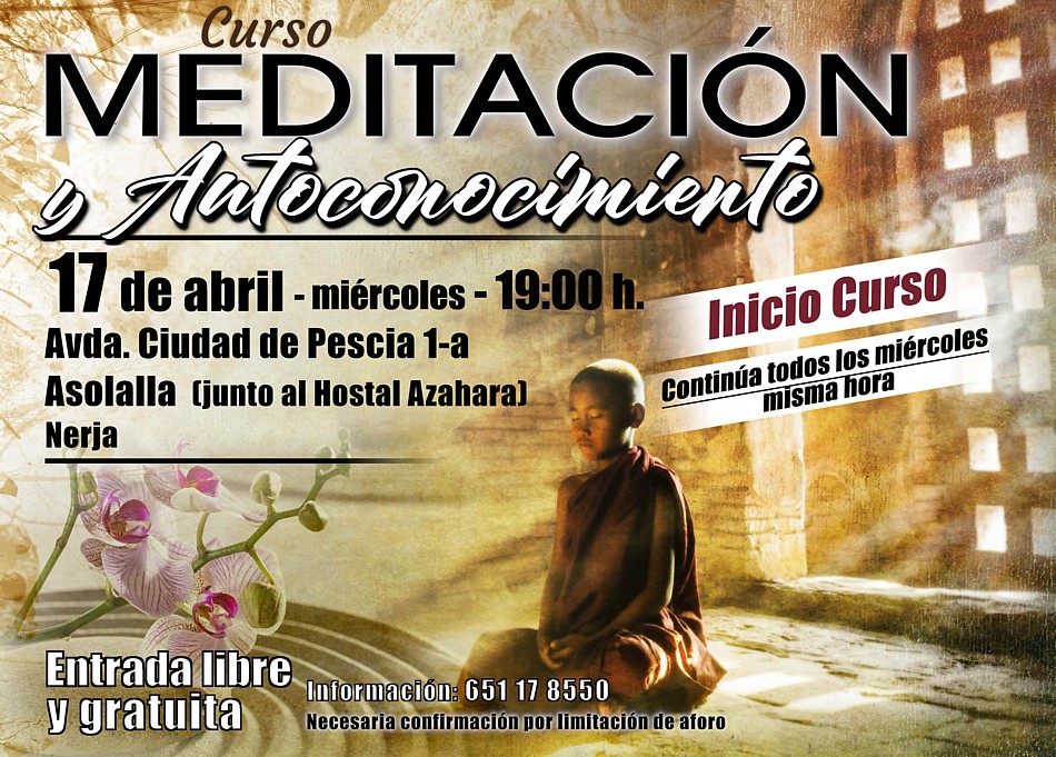 Conferencias en Nerja, Málaga. Relajación, concentración y meditación en Nerja, Málaga, las claves para el despertar de la conciencia