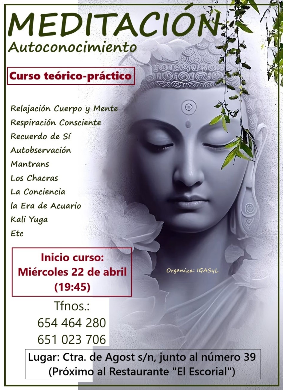 San Vicente del Raspeig, Alicante: Relajación, concentración y meditación, las claves para el despertar de la conciencia