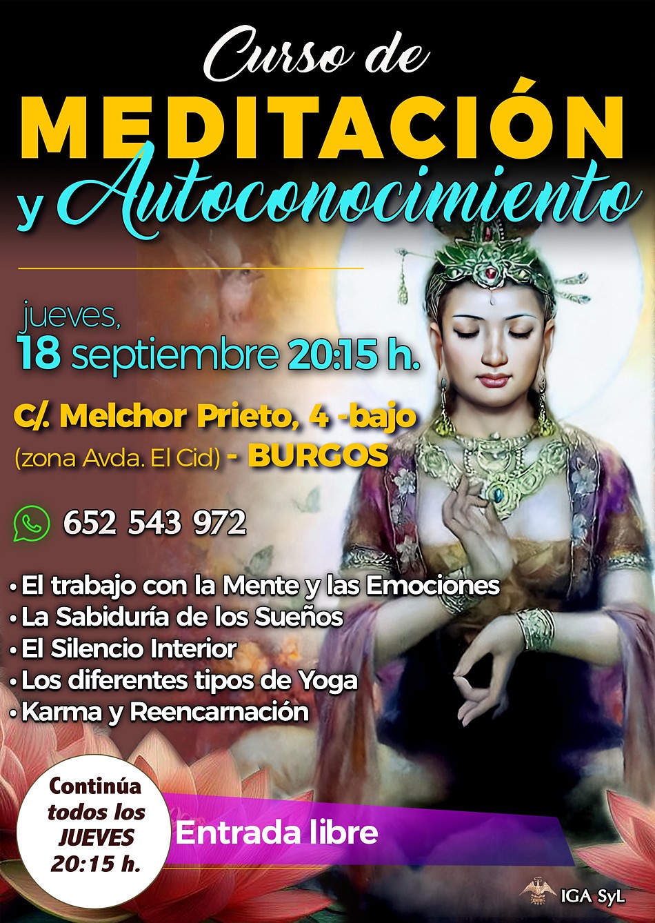 Meditacion en Burgos, relajación, concentración y meditación, las claves para el despertar de la conciencia