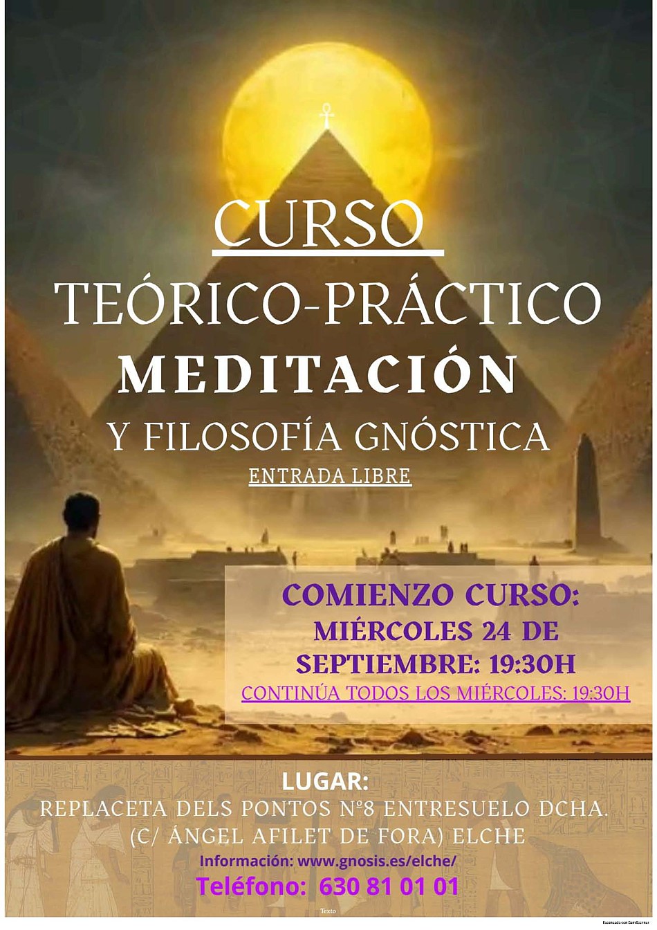 Elche, alacant: Curso de Meditación y filosofía (entrada gratuita)