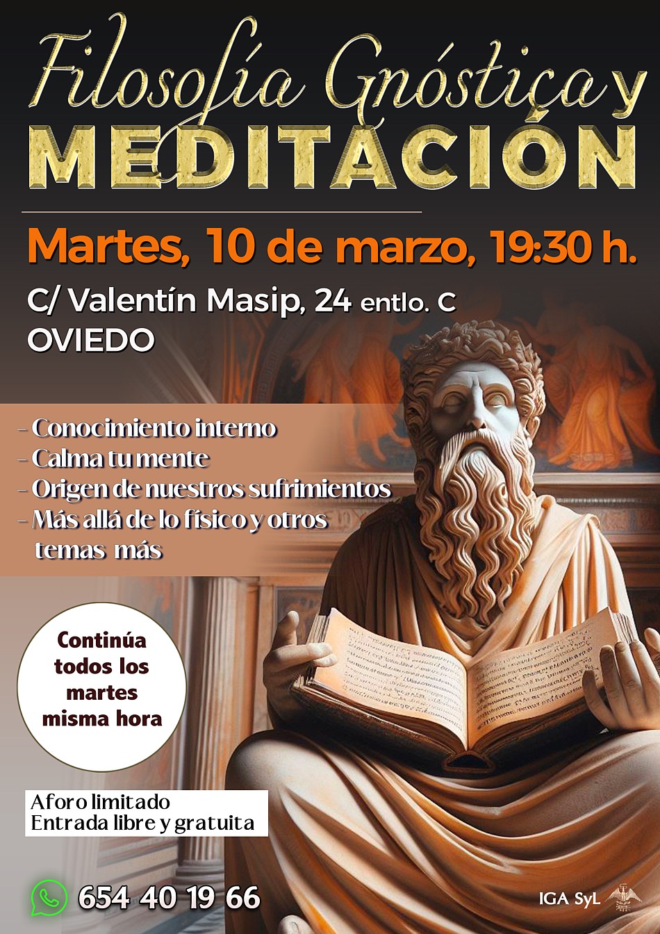 Centro de Oviedo, actividades 2020, conferencias sobre meditación y autoconocimiento: relajación, concentración y meditación, las claves para el despertar de la conciencia