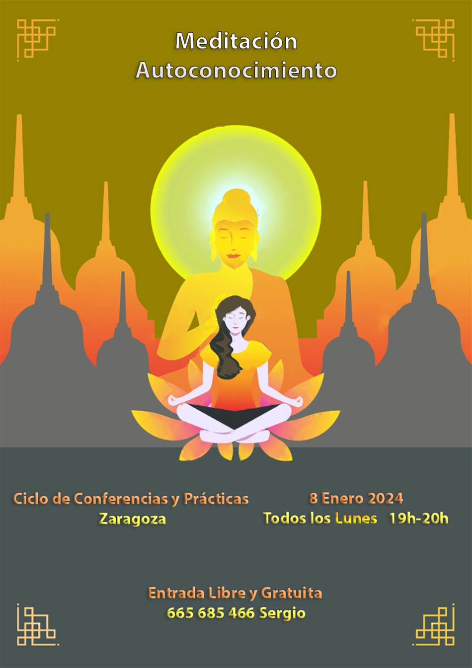 Conferencias gratuitas en Zaragoza: Relajación, concentración y meditación, las claves para el despertar de la conciencia